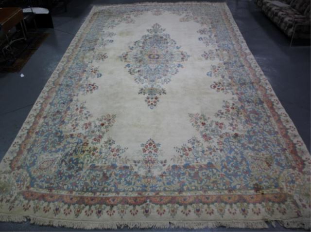 Appraisal: Palace Size Handmade Kirman Carpet From a Dobbs Ferry NY