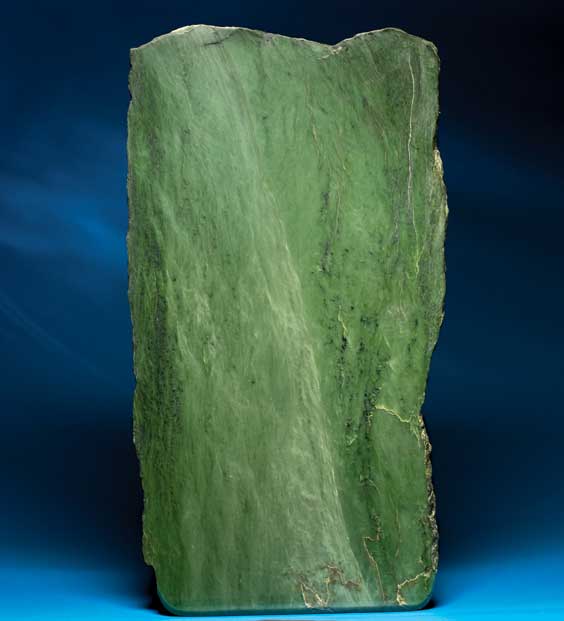 Appraisal: JADE SLAB Nephrite Cassiar jade Mine British Columbia Canada This