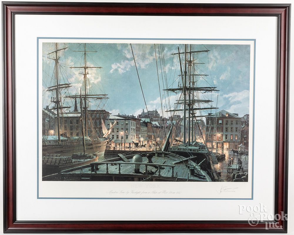 Appraisal: John Stobart signed print John Stobart signed print titled New