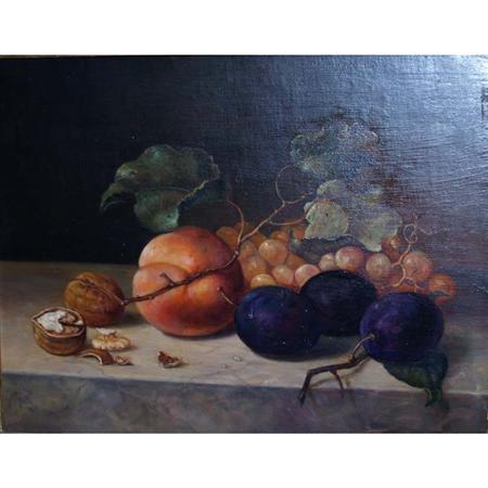 Appraisal: Manner of Emilie Preyer Still Life with Fruit Estimate -