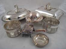 Appraisal: A silver ashtray together with a quantity of silver plate