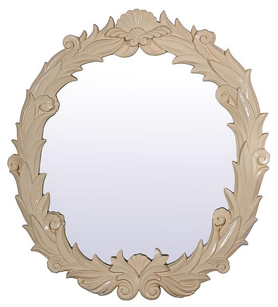 Appraisal: ART DECO HANGING MIRROR Continental early th century Molded plaster