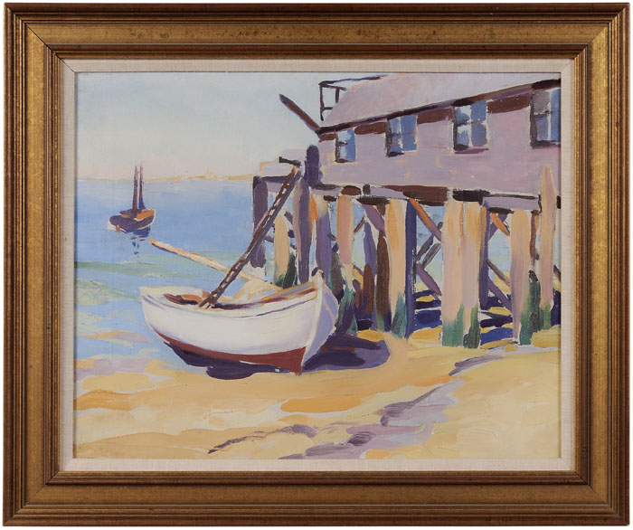 Appraisal: Bertha Ried Massachusetts th century Low Tide Provincetown Massachusetts signed