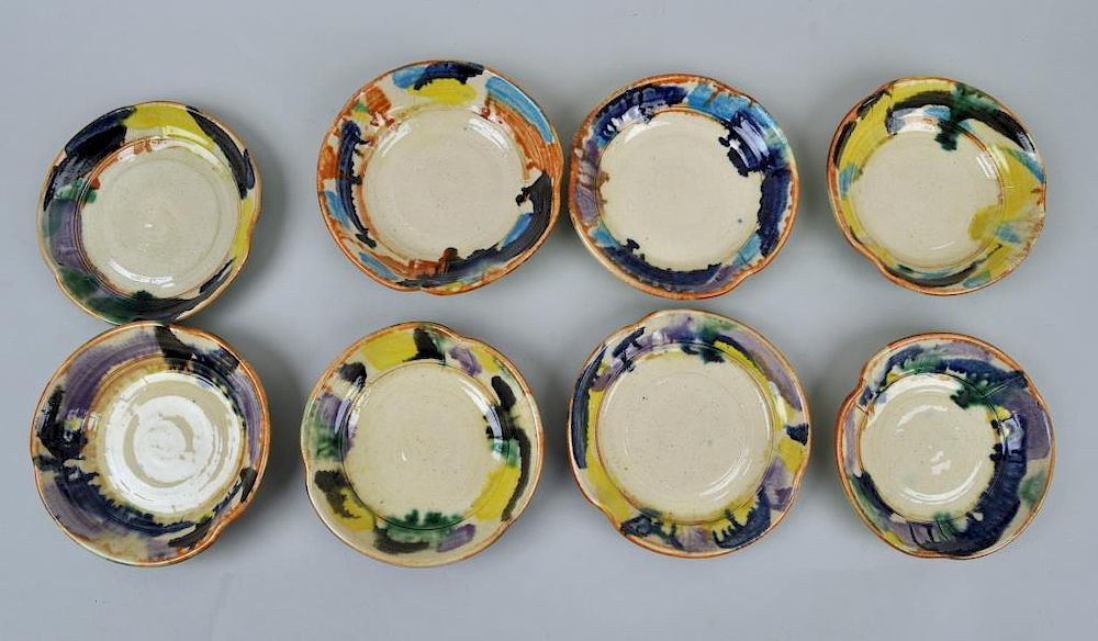 Appraisal: Eight Betty Woodman Ceramic Bowls American - in various color