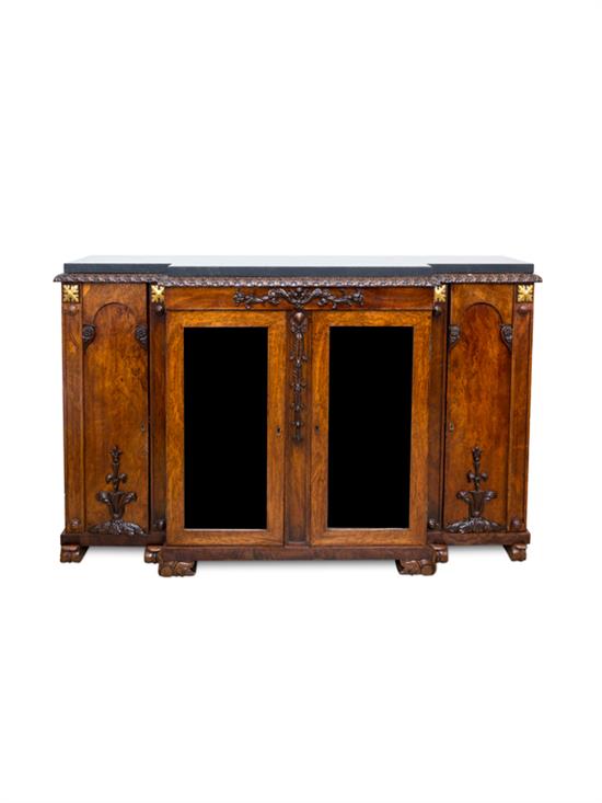 Appraisal: Sale Lot A William IV Rosewood Console Cabinet having a