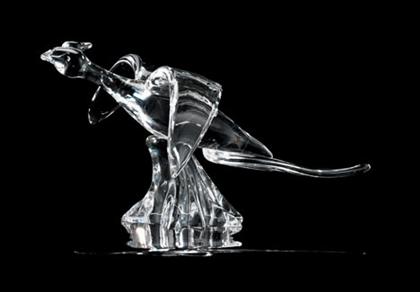 Appraisal: Steuben glass figure of a pheasant designed by lloyd atkins