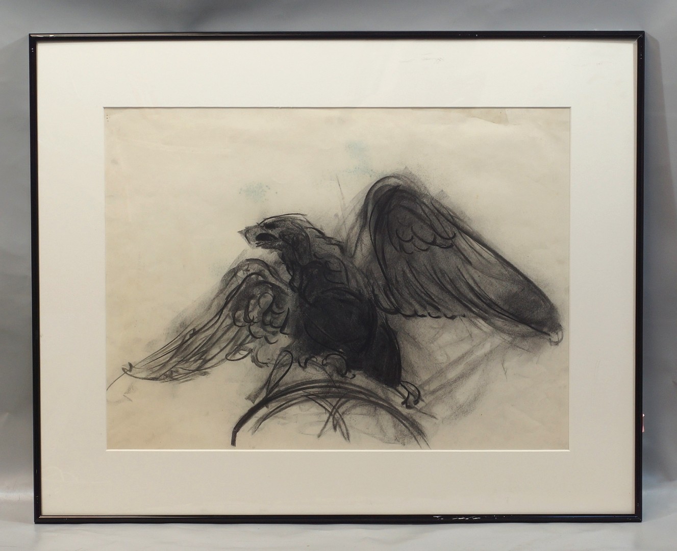 Appraisal: Tom Bostelle American PA - charcoal on paper Eagle x