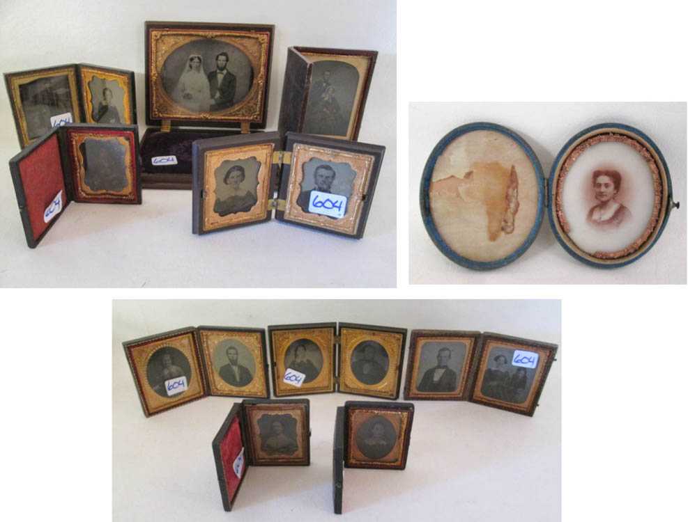 Appraisal: FIFTEEN CASED ANTIQUE PHOTOGRAPHS consisting of daguerreotypes and one ambrotype