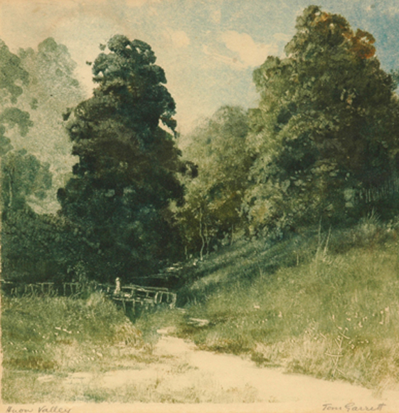 Appraisal: Tom Garrett - Huon Valley monotype signed 'Tom Garrett' lower