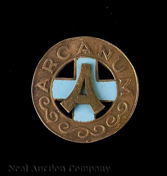 Appraisal: Mardi Gras The Atlanteans krewe favor pin early th c