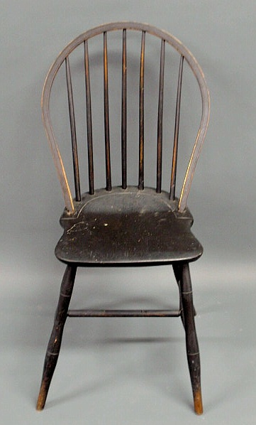 Appraisal: Bamboo Windsor side chair c h x w x d