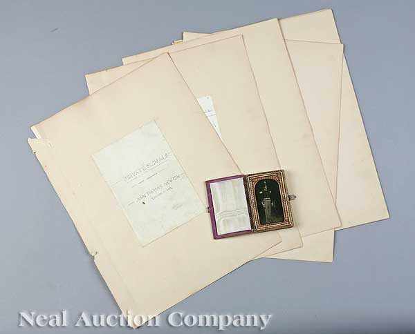 Appraisal: Naval History manuscript and illustrated document by John Thomas Newton