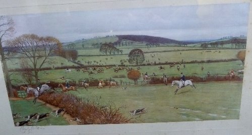 Appraisal: Cecil Aldin Hunting Countries The Beaufort and two others signed