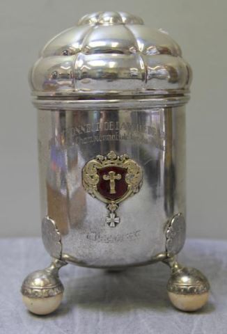 Appraisal: SILVER Finnish Silver Footed and LiddedTankard Finnish silver marks with