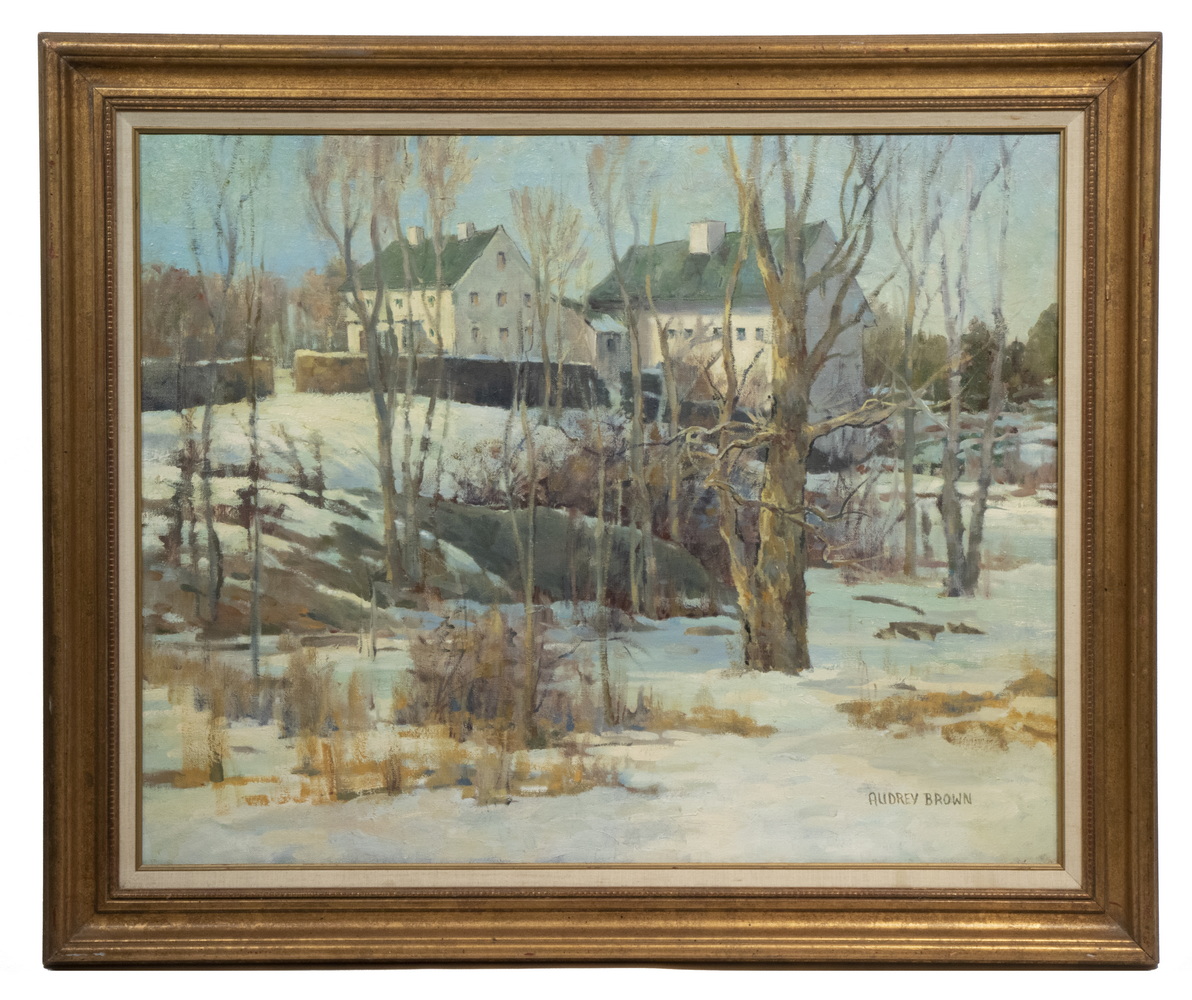 Appraisal: AUBREY BROWN TH C MAINE Waiting for Spring oil on