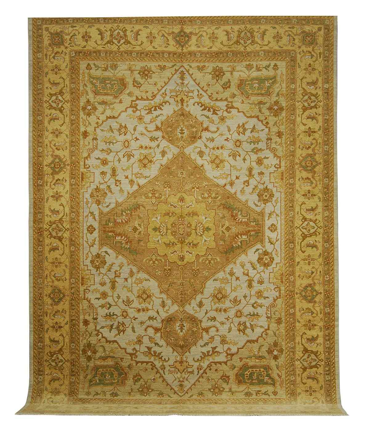 Appraisal: ORIENTAL RUG SERAPI DESIGN ' x ' '' Gold and