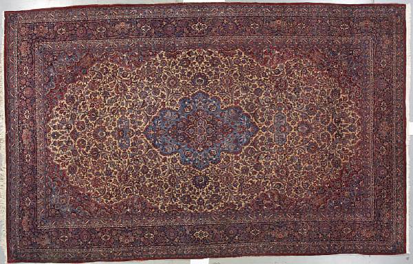 Appraisal: A Kashan carpet Central Persia circa size approximately ft in