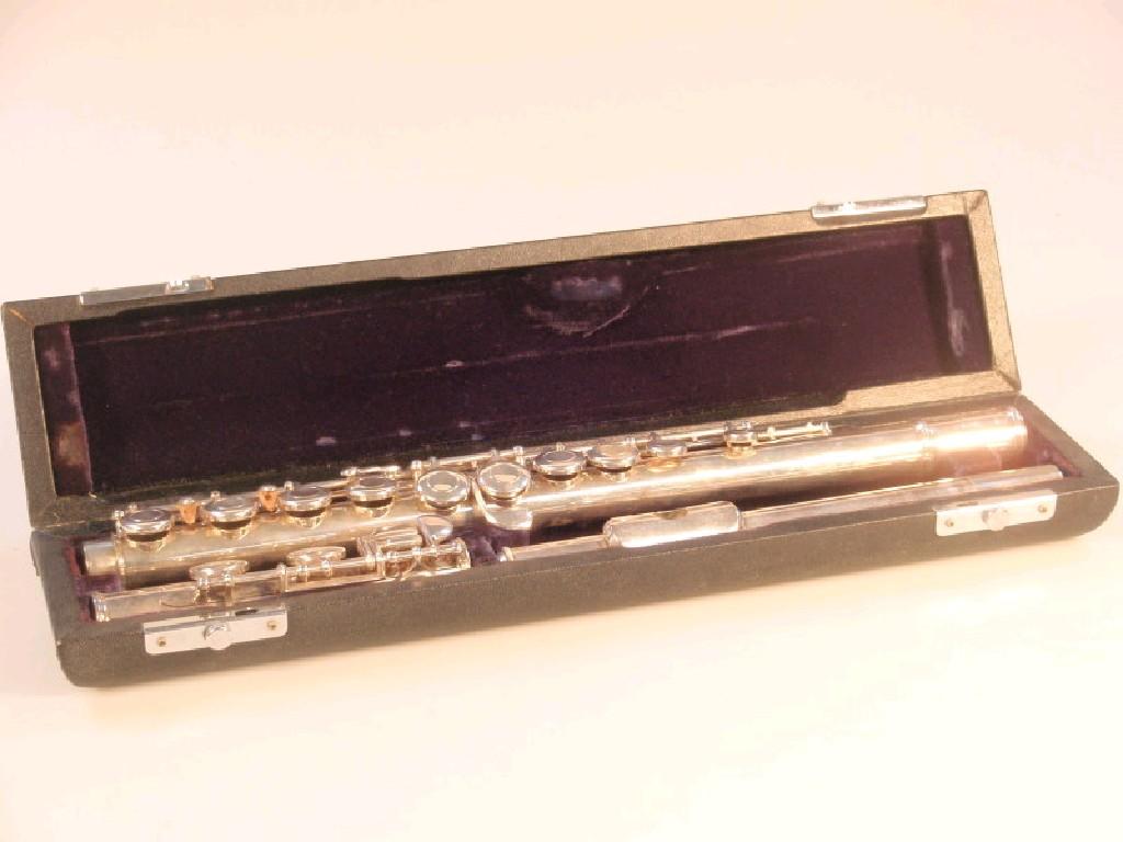 Appraisal: A cased Rossetti Sapphire flute