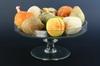 Appraisal: COMPOTE - Round clear glass compote with eleven pieces of