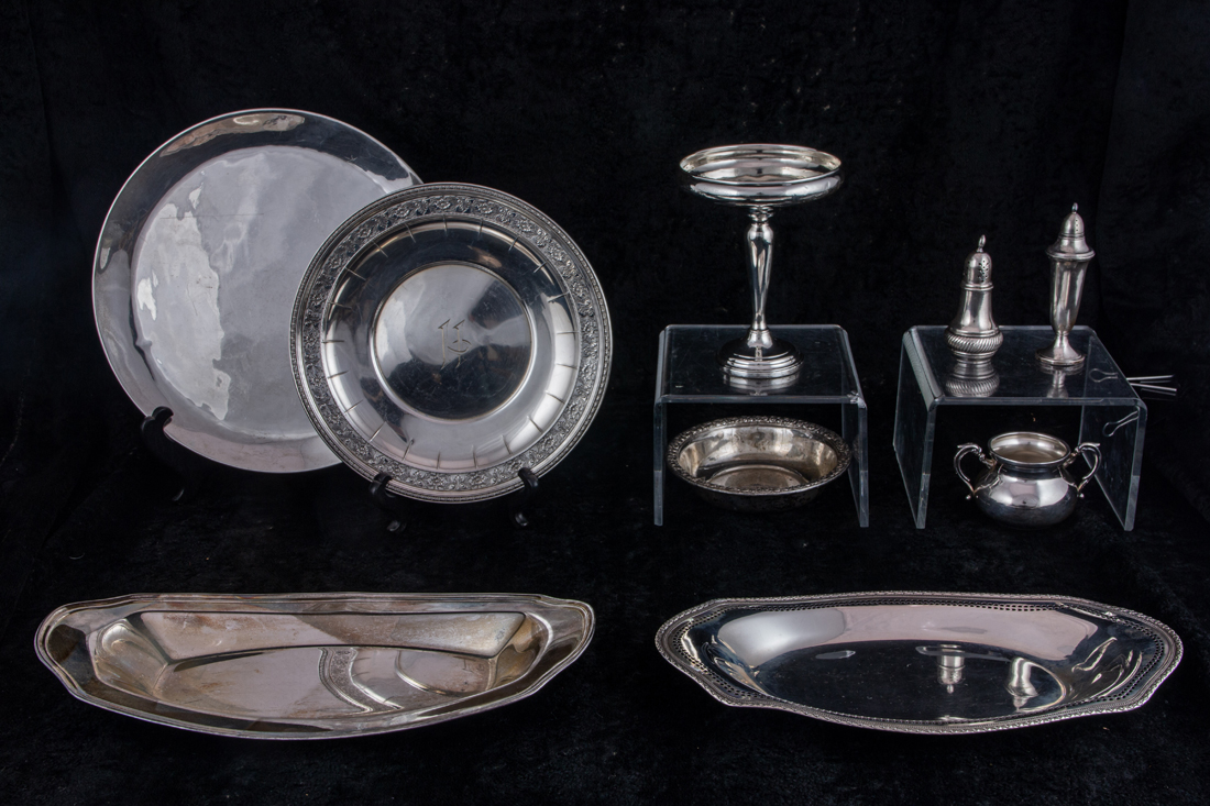 Appraisal: LOT OF STERLING HOLLOW WARE ITEMS Lot of Sterling hollow