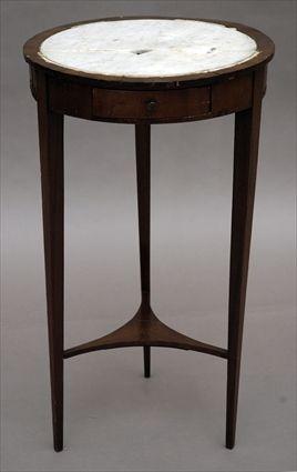 Appraisal: Continental Mahogany Gueridon in in diam Provenance from the Collection