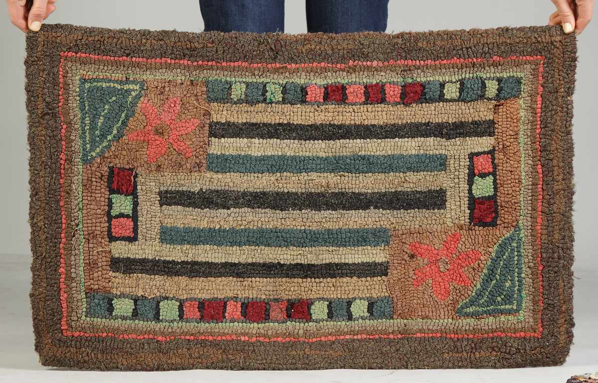 Appraisal: Hooked Rugs Condition Very good Dimensions '' x '' ''