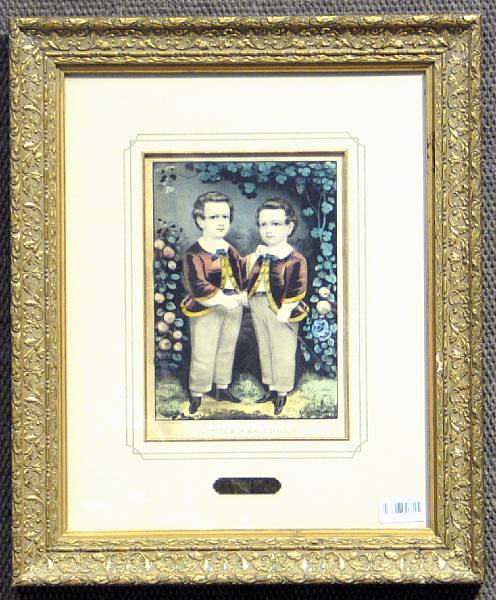 Appraisal: A pair of framed American hand colored Currier amp Ives