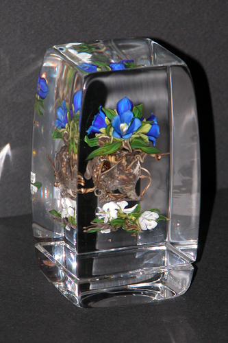 Appraisal: Mountain Laurel and Wild Flowers Paperweight Stankard Paul x x