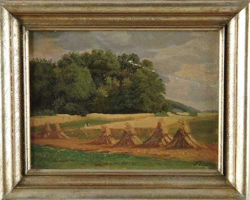 Appraisal: FRITZ CARL WERNER EBEL German - HAYING THE FIELD Landscape