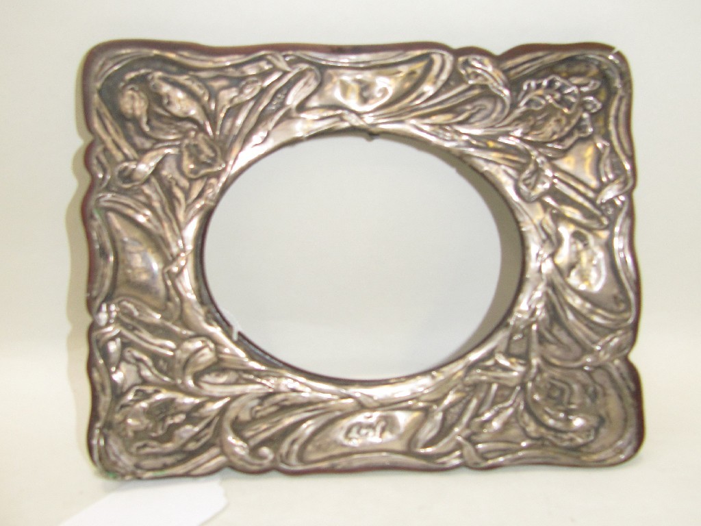 Appraisal: Art Nouveau silver mounted photo frame Chester