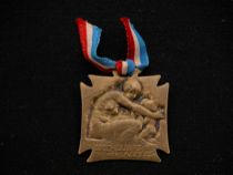 Appraisal: Lalique Orpheliant Medal By Rene Lalique C Beautiful bronze Art