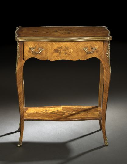 Appraisal: Louis XV-Style Kingwood Occasional Table late th century the shaped