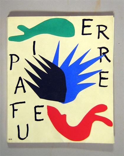 Appraisal: vol Matisse Henri illustrator Pierre A Feu Paris Maeght Small