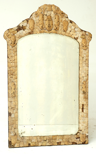 Appraisal: A LATE TH CENTURY DIEPPE IVORY AND BONE WALL MIRROR