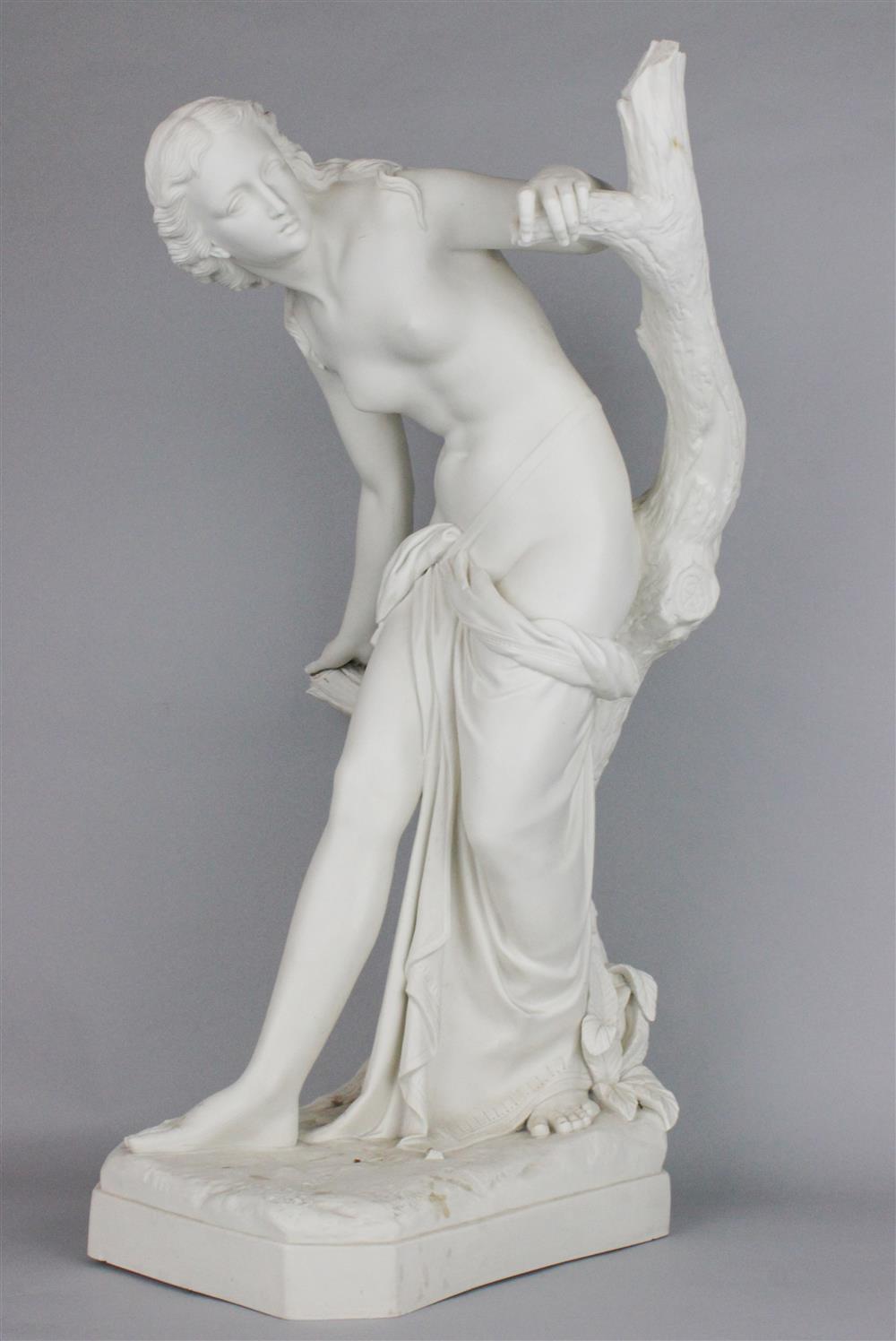 Appraisal: LARGE PARIAN FIGURE OF VENUS ca impressed at the back