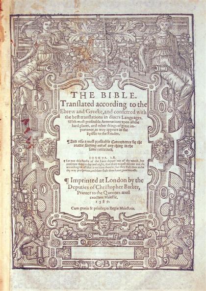 Appraisal: vol Bible in English The Bible Translated According to The