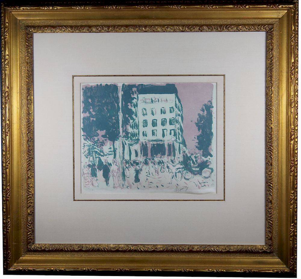 Appraisal: Les Boulevards Pierre Bonnard Pencil Signed Les Boulevards Pierre Bonnard