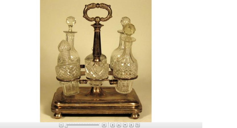 Appraisal: Dutch silver cruet standcirca