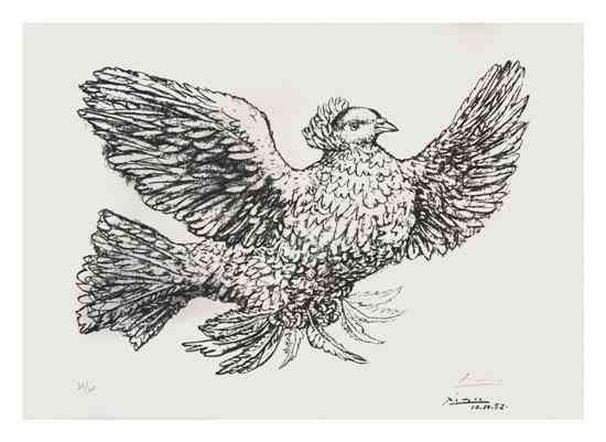 Appraisal: After Pablo Picasso Spanish - Dove of Peace lithograph edition