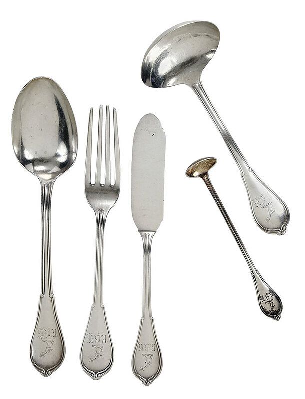 Appraisal: Gorham Cottage Sterling Flatware Pieces retailed in Charleston mid late