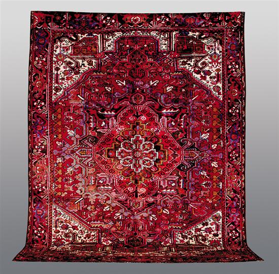 Appraisal: Persian Heriz carpet ' x '