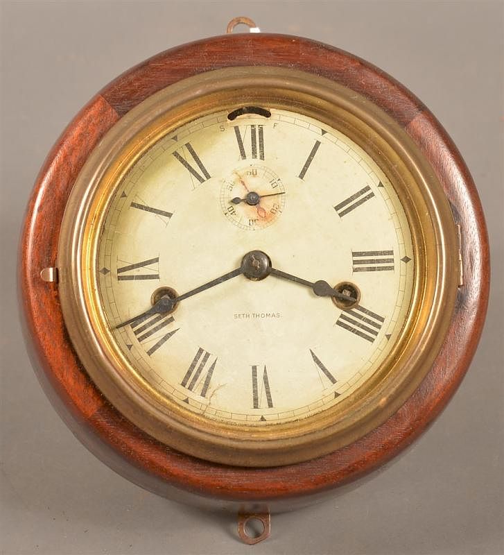 Appraisal: Seth Thomas Rosewood Case Circular Wall Clock Seth Thomas Rosewood