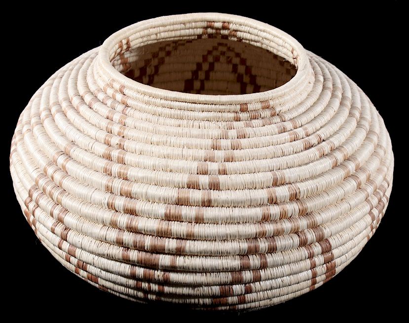 Appraisal: 's Tarahumara Hand Woven Tight Coil Basket Available in this