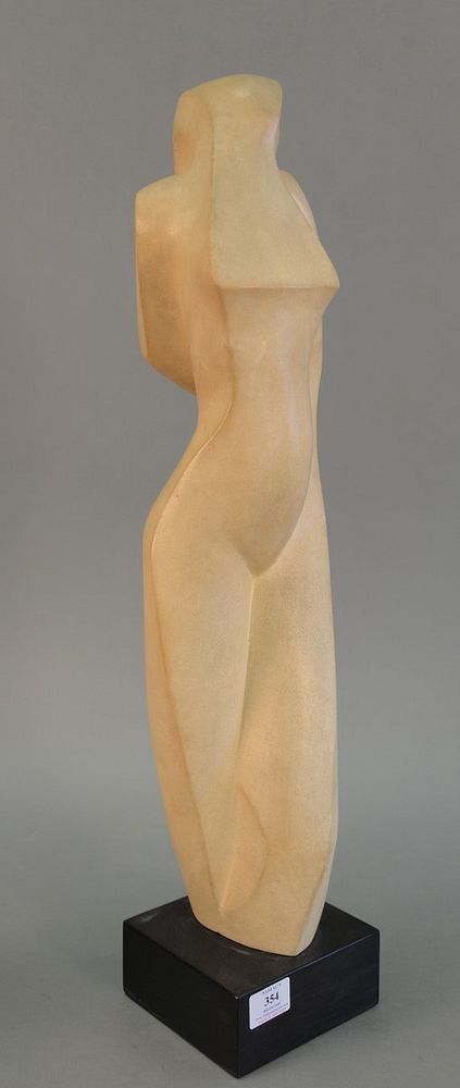 Appraisal: After Alexander Archipenko Femme nude figure marble on stone unsigned