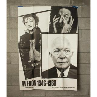 Appraisal: Richard Avedon Unframed exhibition poster Avedon - University Art Museum