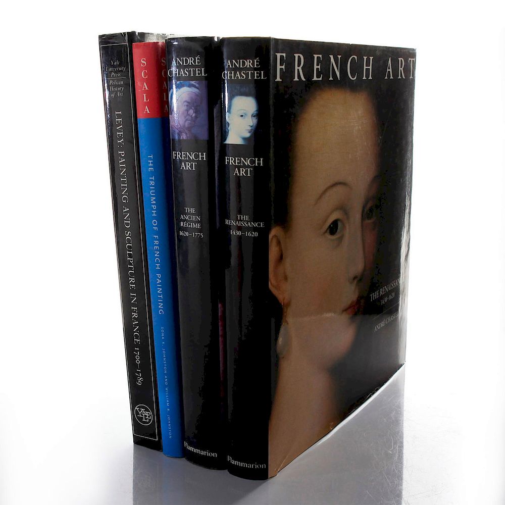 Appraisal: BOOKS ON POST-RENAISSANCE PRE-MODERN FRENCH ART Includes a book retrospective