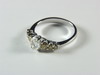 Appraisal: LADY'S RING - K WHITE GOLD MOUNT CENTERED BY AN