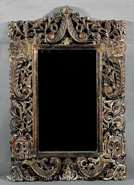 Appraisal: An Antique Portuguese Carved and Gilt Mirror early th c