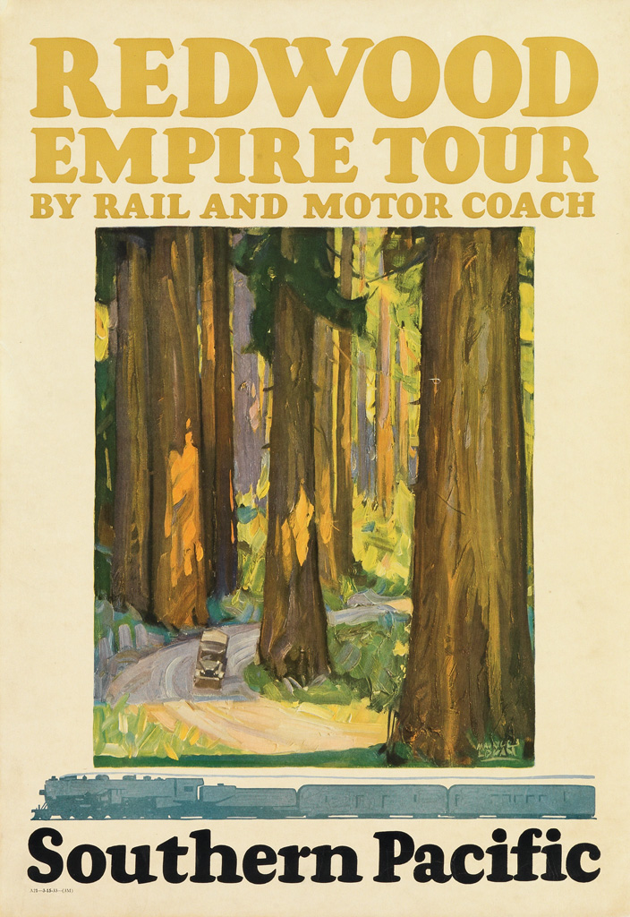 Appraisal: MAURICE LOGAN - REDWOOD EMPIRE TOUR SOUTHERN PACIFIC x inches