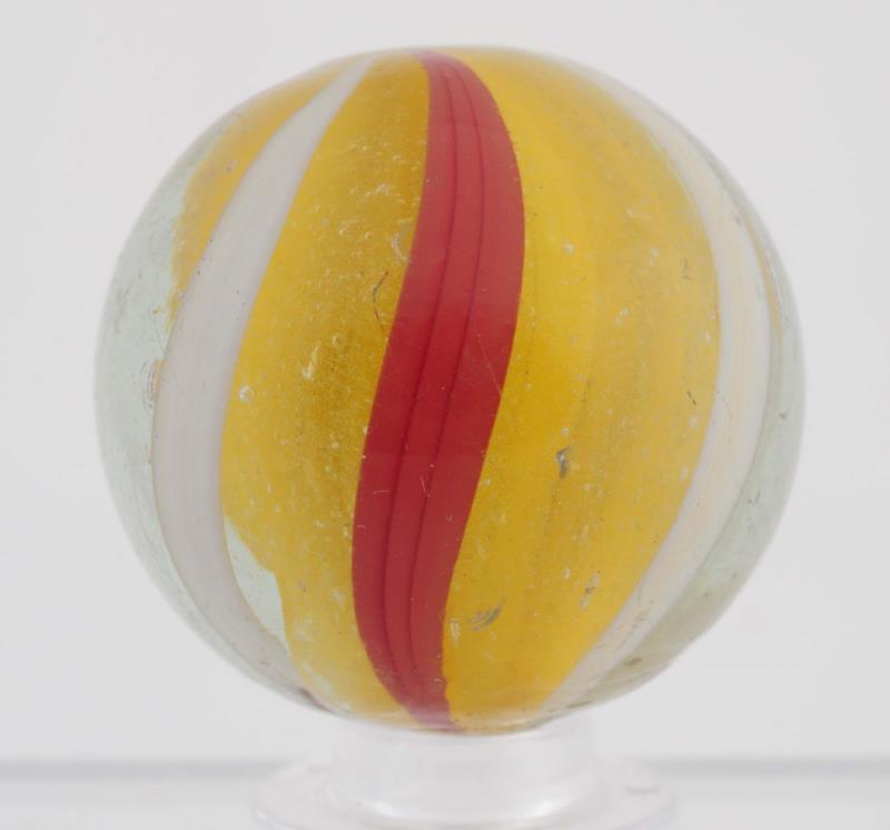 Appraisal: A English Style Yellow Solid Core Swirl Marble Fat yellow